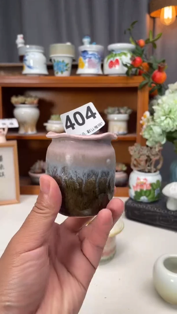 瓷片花****8404知木小芳花盆