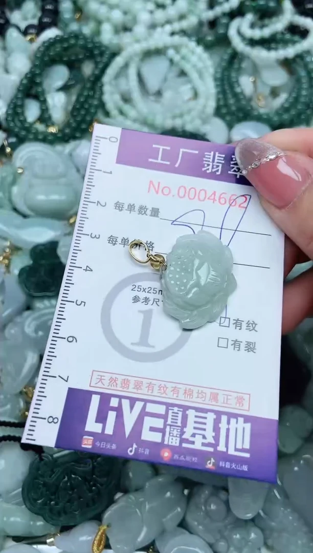 【闪购商品】翡翠吊坠(不含链)未镶嵌翡翠