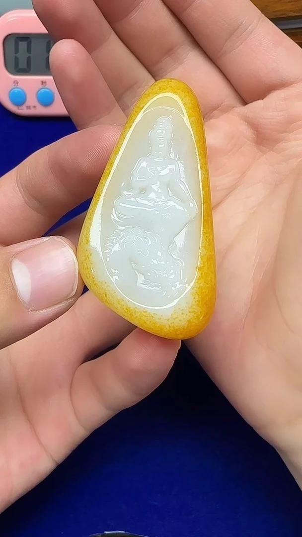 和田玉未镶嵌挂件我****冬1