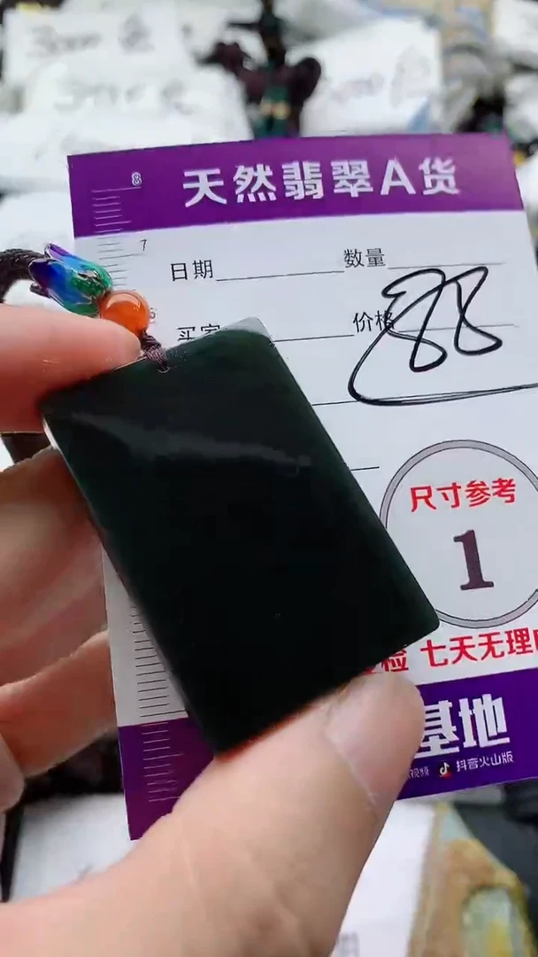 颈饰未镶嵌和田玉（墨玉）888