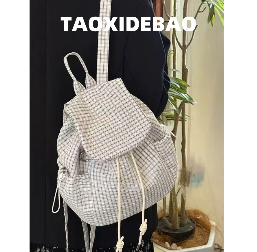 TAOXIDEBAO 6151 白色 双肩包 三幅同款