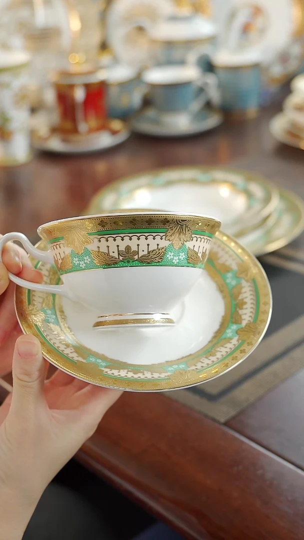 瓷片咖啡杯碟1套