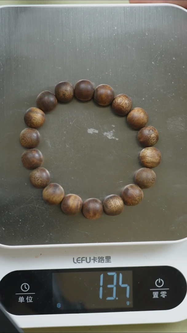 【闪购商品】沉香木手串12mm圆珠单圈13g+