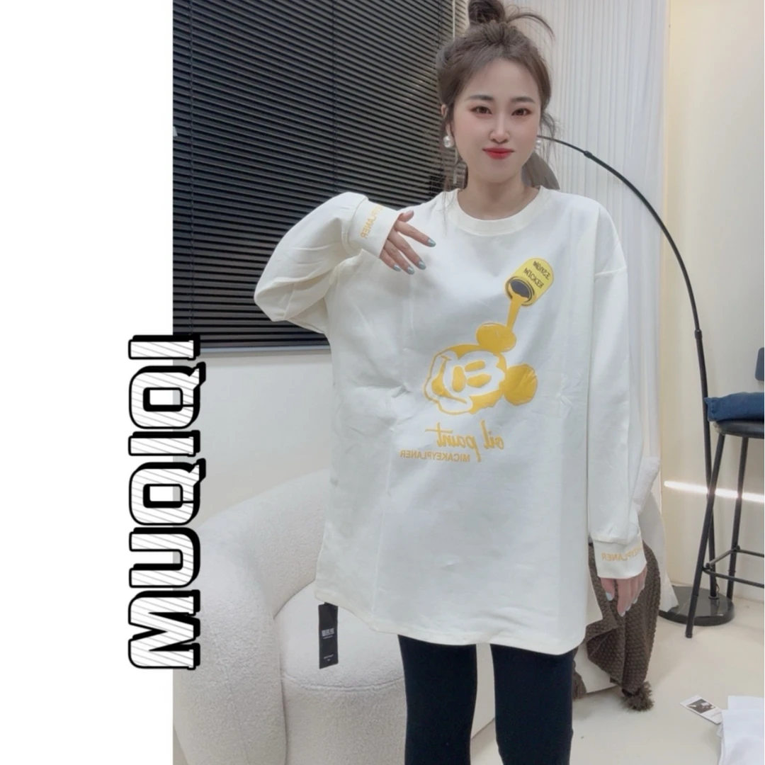 米奇女衫时尚百搭长袖宽松