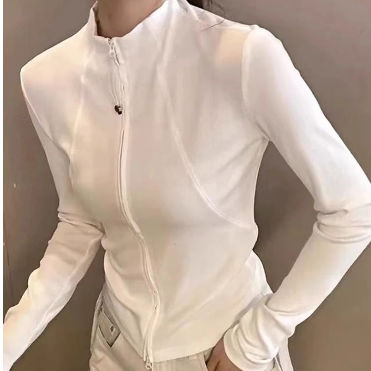 08千金风健身T恤休闲运动秋冬显瘦秋季修身型修身女生外套