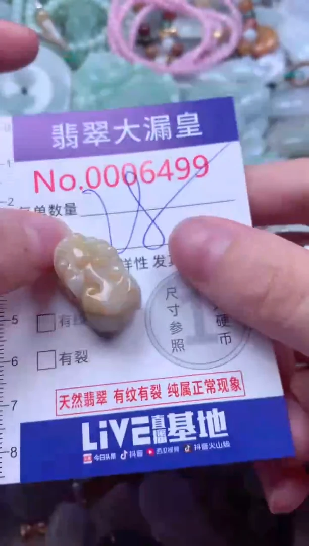 吊坠(不含链)未镶嵌翡翠6499