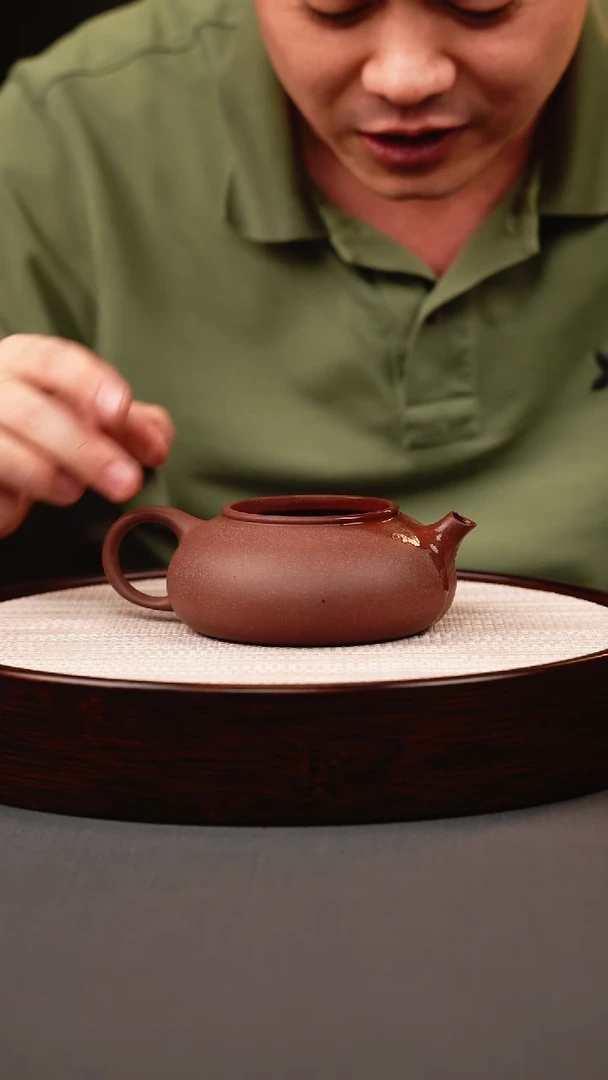 茶壶紫砂桃花泥寒江