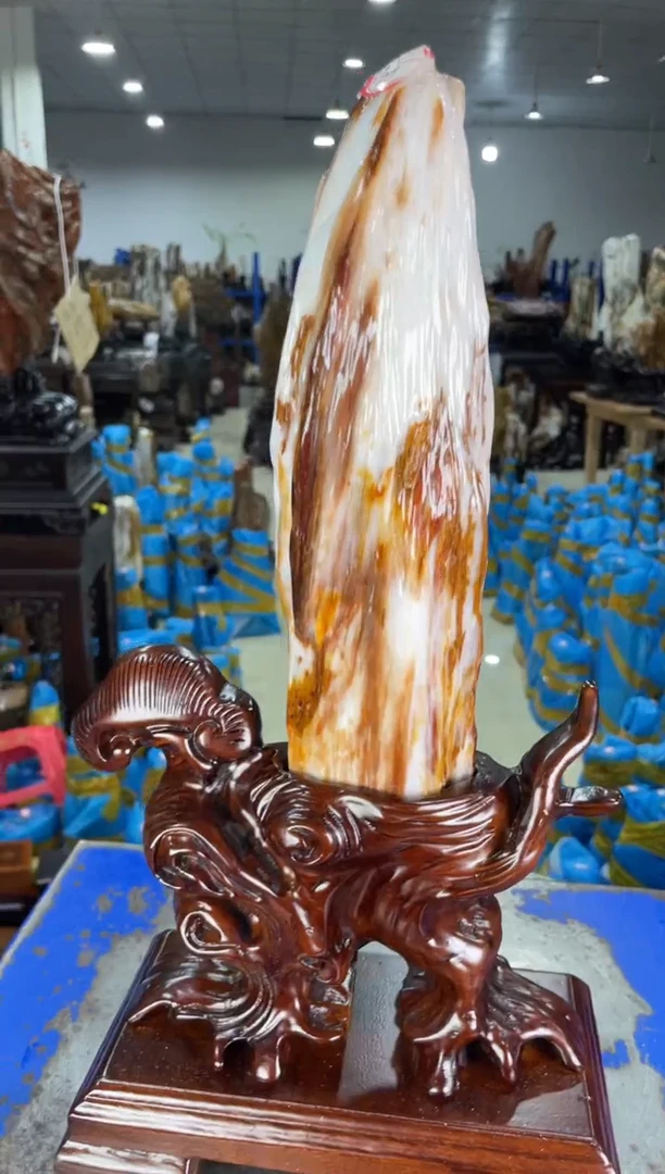 摆件硅化玉未镶嵌19