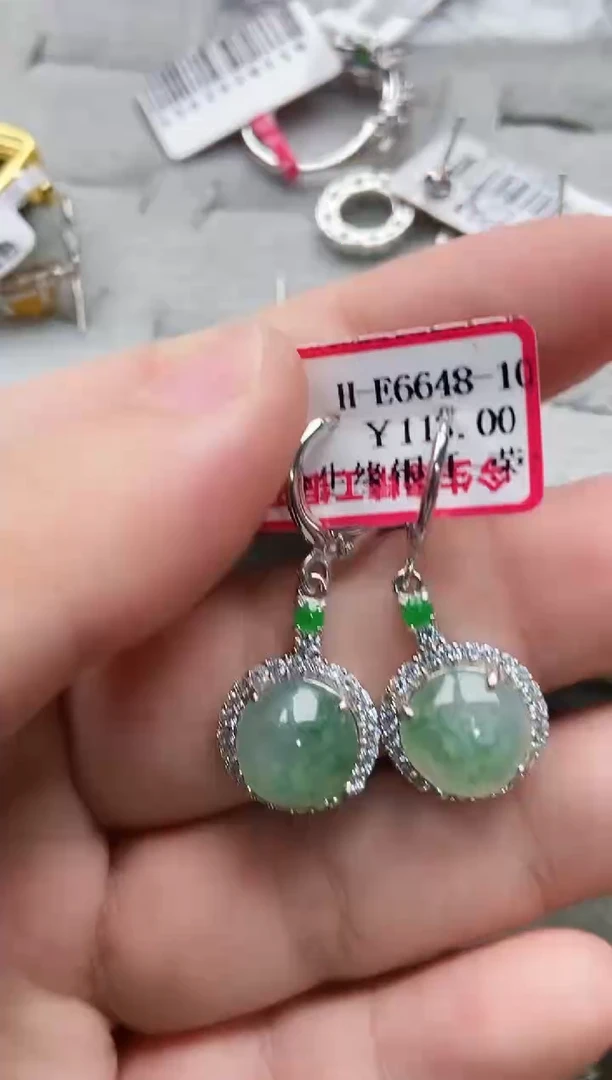 【闪购商品】翡翠戒指银S925镶嵌2222222-5