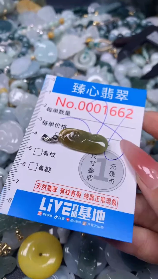 【闪购商品】翡翠颈饰未镶嵌含绳0001662