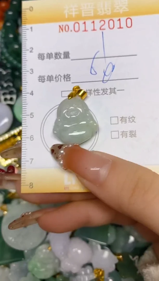 【闪购商品】翡翠颈饰未镶嵌闪购0112010多样性发其一