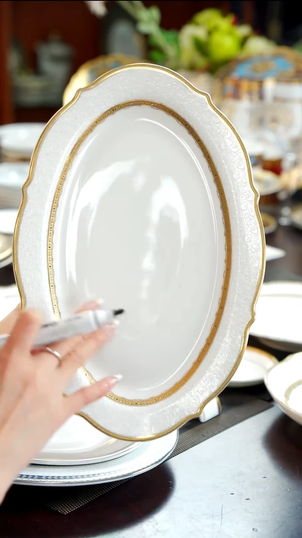 瓷片12英寸鱼盘   1个