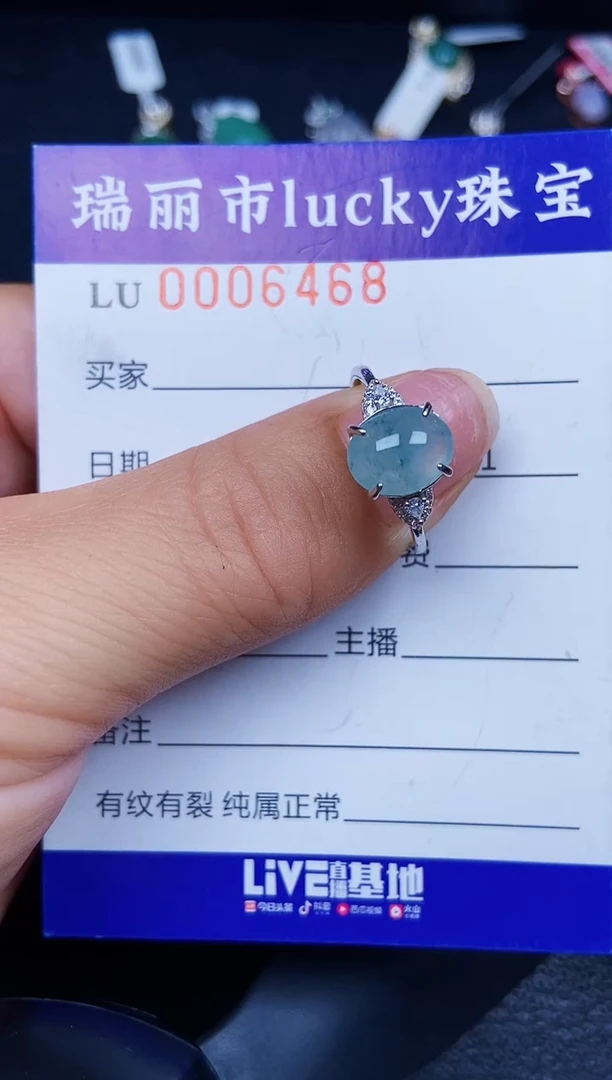 翡翠银S925镶嵌颈饰6468