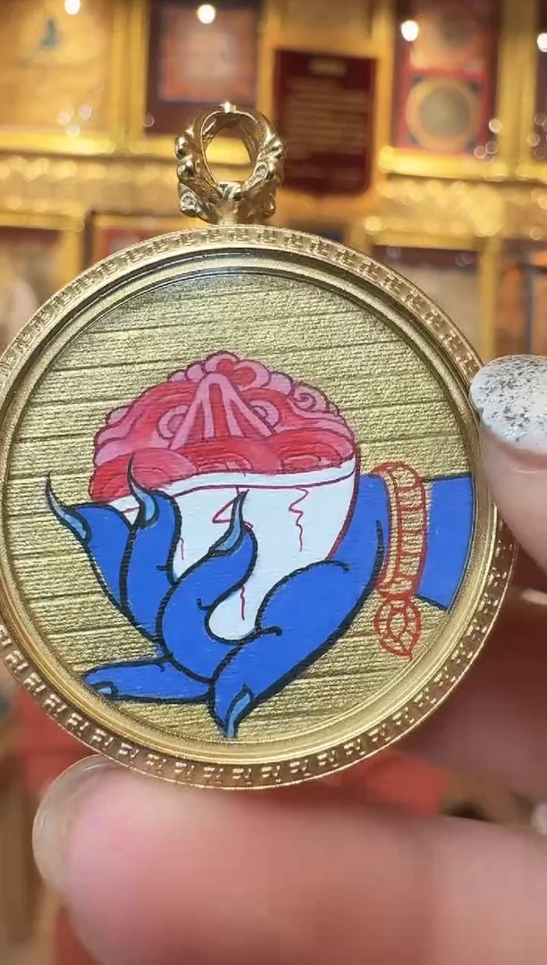 吊坠大老师手--热贡纯手绘