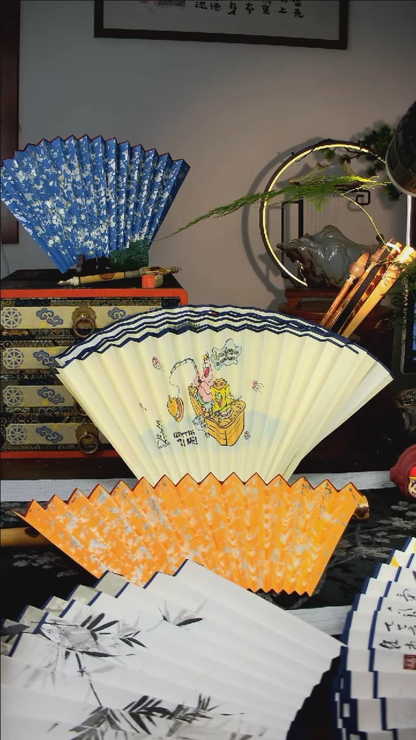 扇子手绘扇面  95  16  2.0