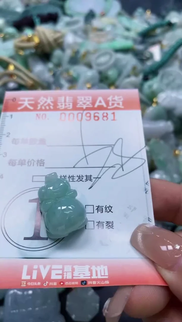 翡翠未镶嵌颈饰闪购0009681