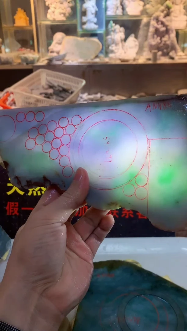 裸石翡翠0朗0翡翠珠宝592