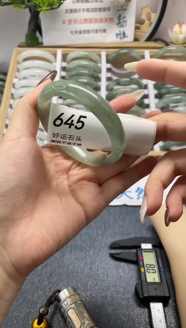 未镶嵌手镯石英质玉645