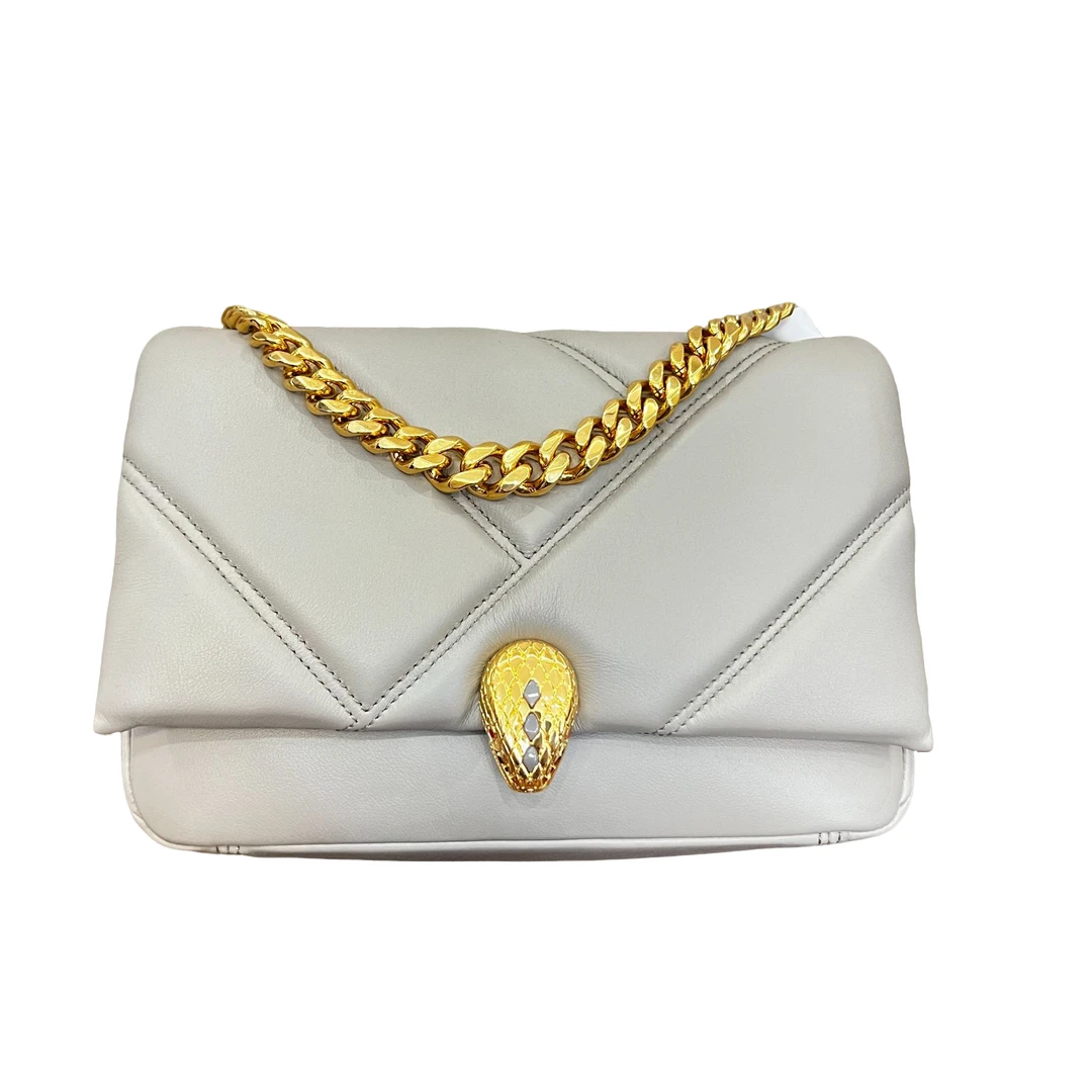 99新 BVLGARI/宝格丽 棉花糖蛇头包H