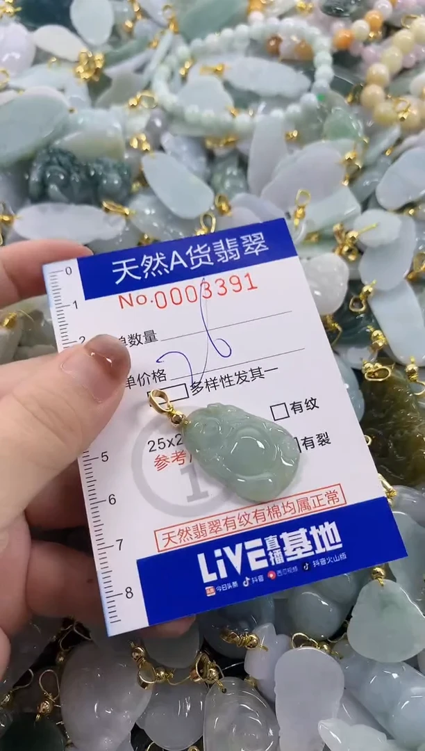 颈饰未镶嵌翡翠天然A货翡翠