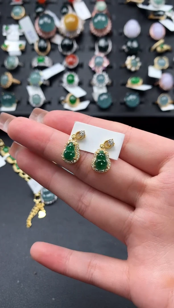 【闪购商品】翡翠戒指银S925镶嵌52141