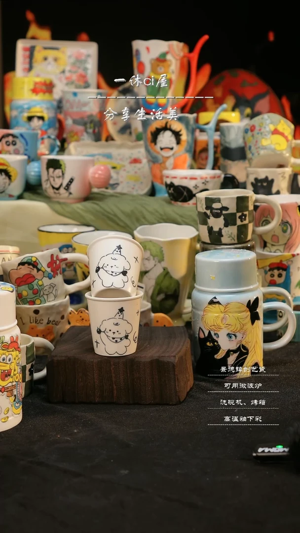 【闪购商品】摆件亲工手绘陶瓷-
