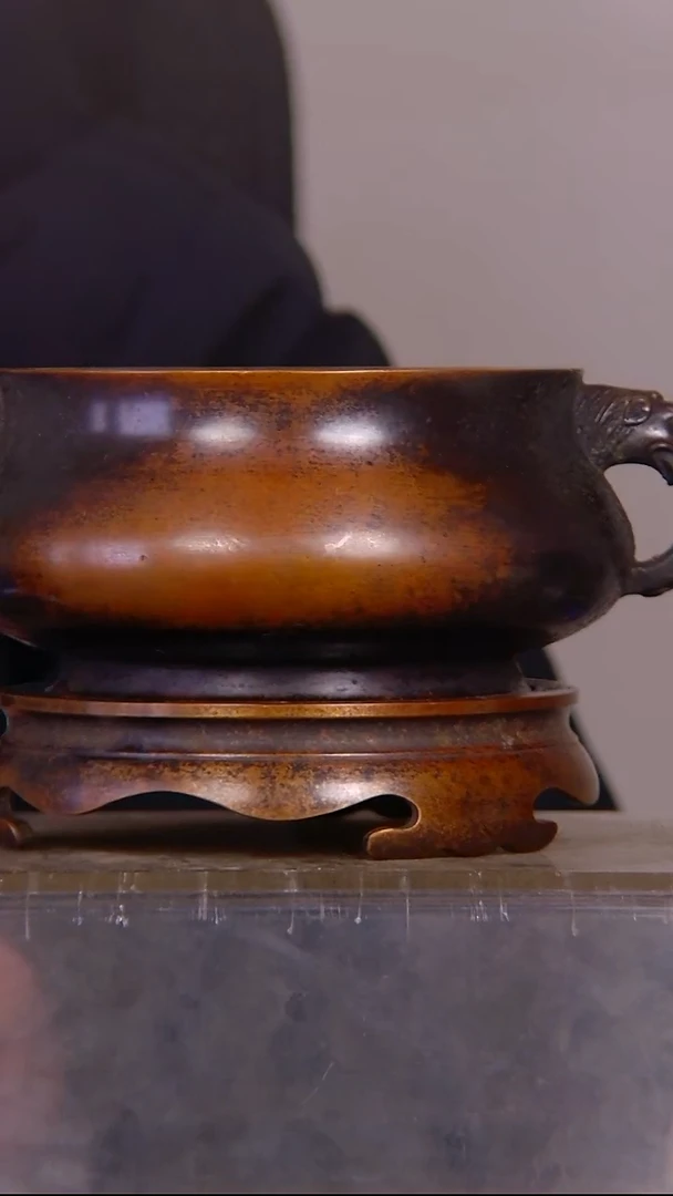 三**下山水铜缘香炉结缘1111