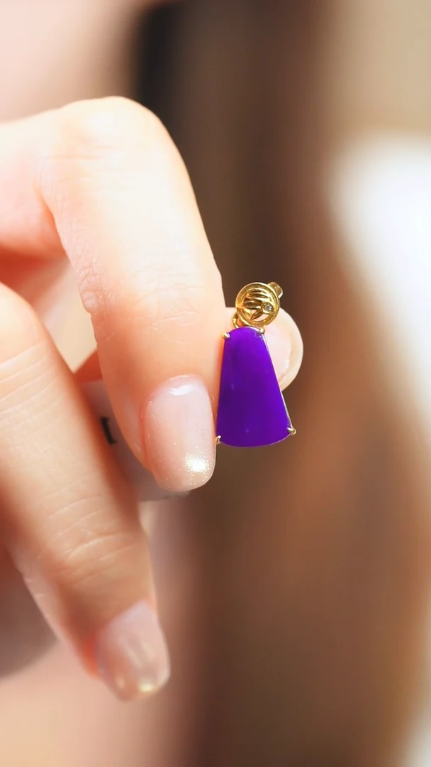 苏纪石（舒俱来）18K金镶嵌吊坠(不含链)22