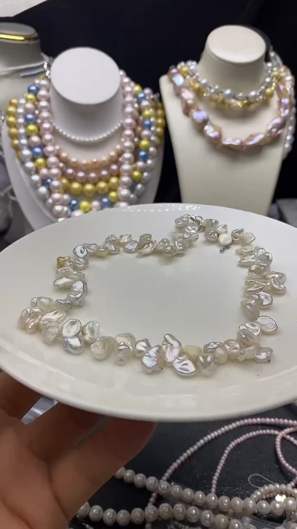 颈饰未镶嵌淡水珍珠多人