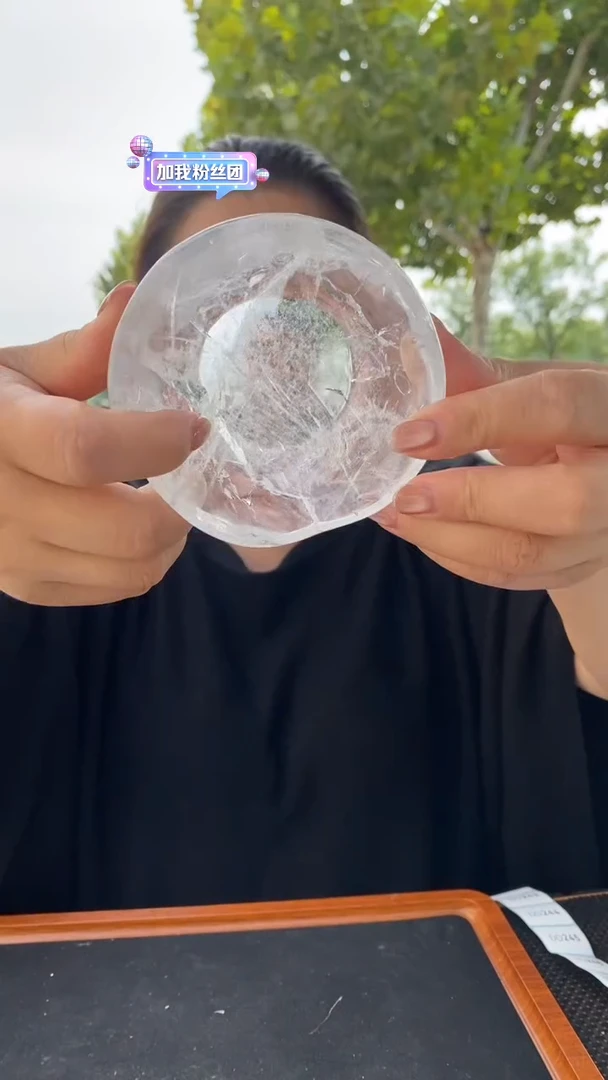 未镶嵌珠宝半成品水晶白水晶碗D230
