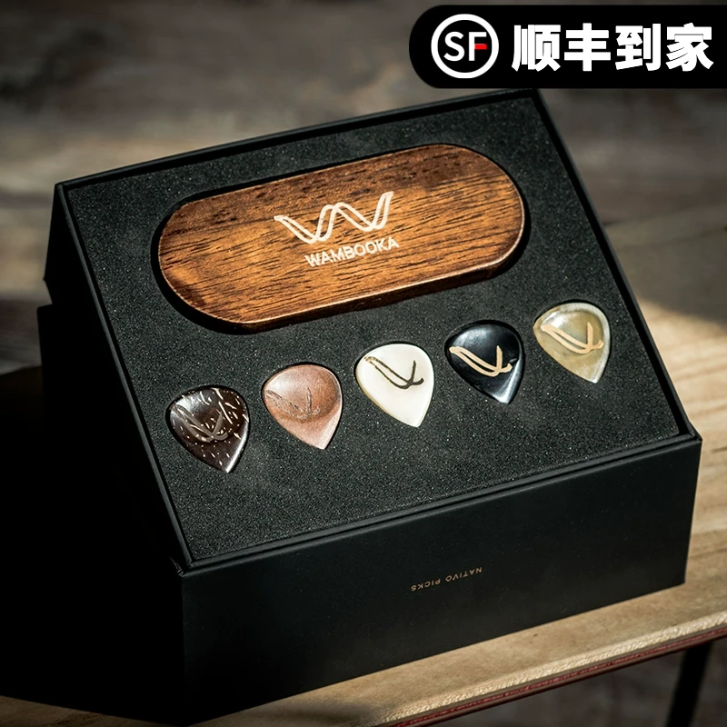 wambooka拨片意大利手工拨片吉他有关的礼物礼盒贝斯吉他拨片配件
