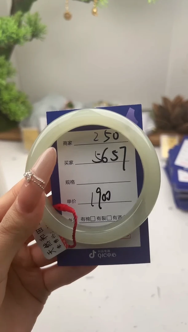 未镶嵌手镯和田玉微色差Z50