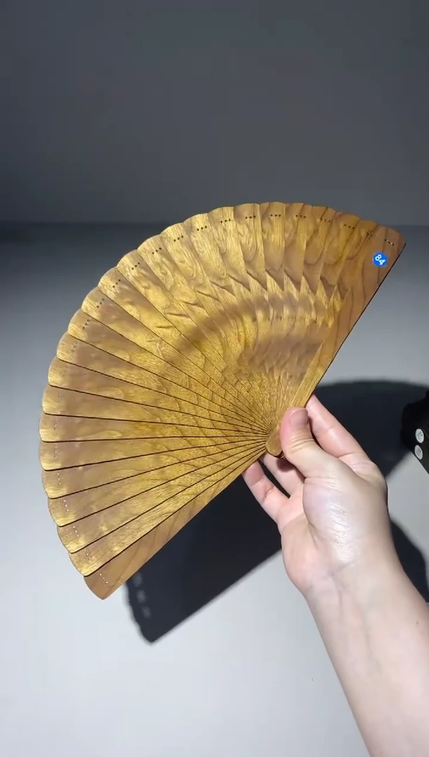 金丝楠18cm金丝楠木小叶桢楠扇84