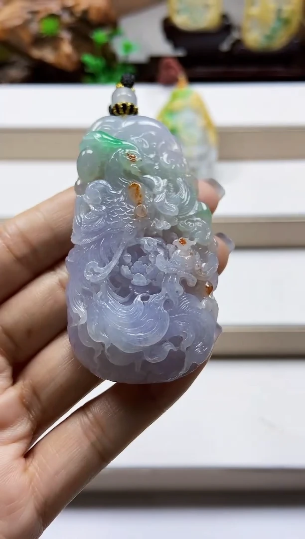 颈饰未镶嵌翡翠翡翠A货