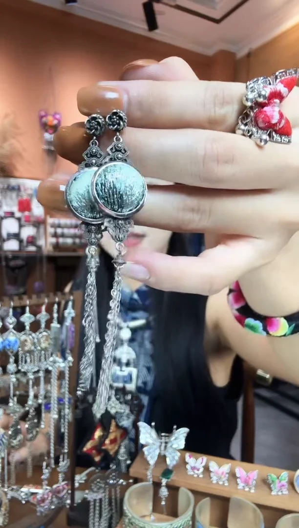 刺绣纯手工民族风耳环