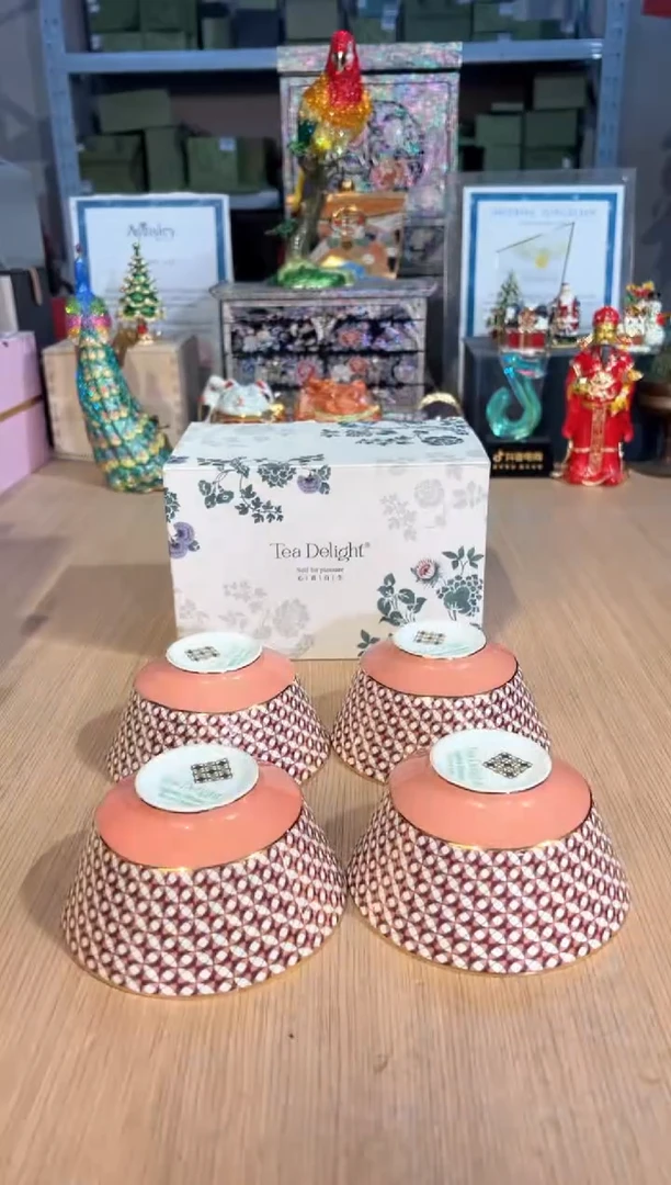 【闪购商品】杯62歌剧院饭碗套四（粉）