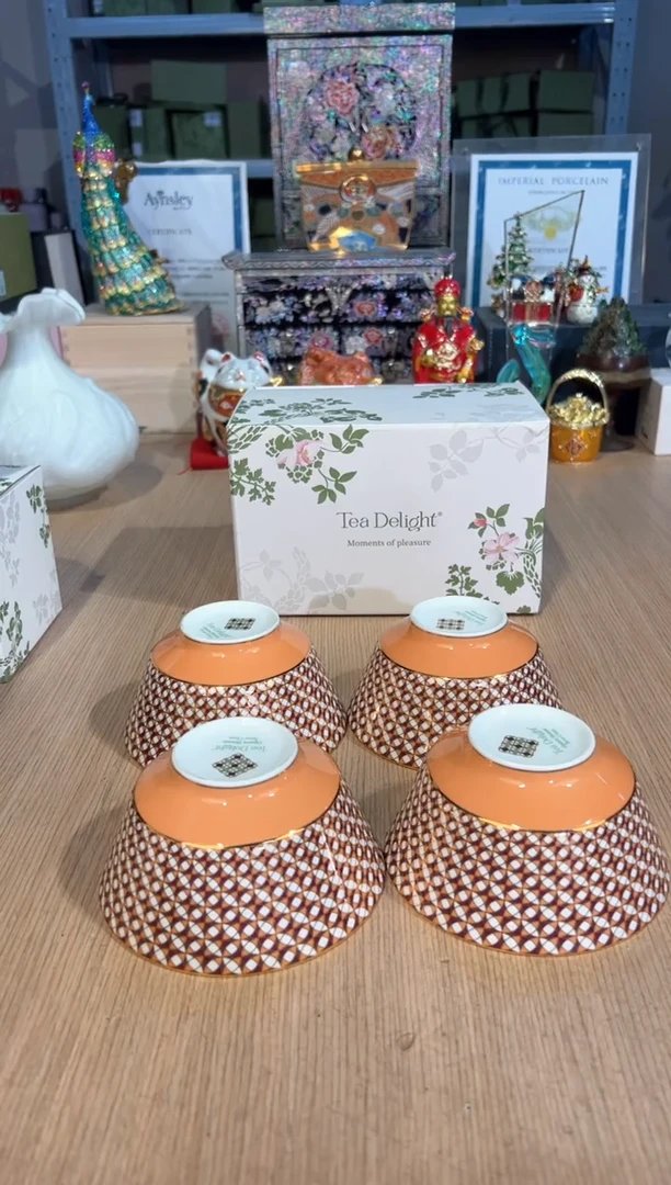 【闪购商品】杯92歌剧院饭碗套四（橙）