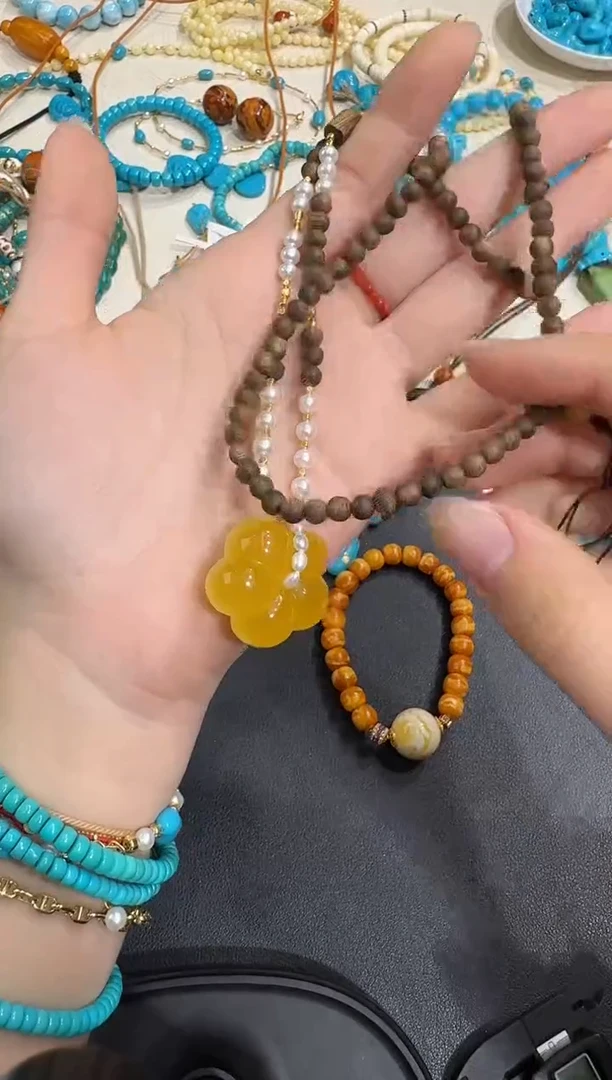 琥珀颈饰未镶嵌X0102-1195-251