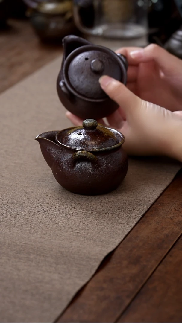 茶壶紫砂柴烧宝瓶