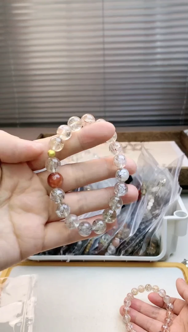 【闪购商品】水晶珠宝半成品未镶嵌黑金超单圈