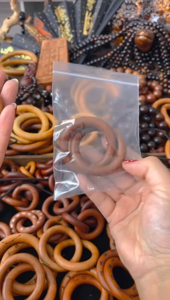 【闪购商品】枣木木雕乾坤圈40圈口一物一拍