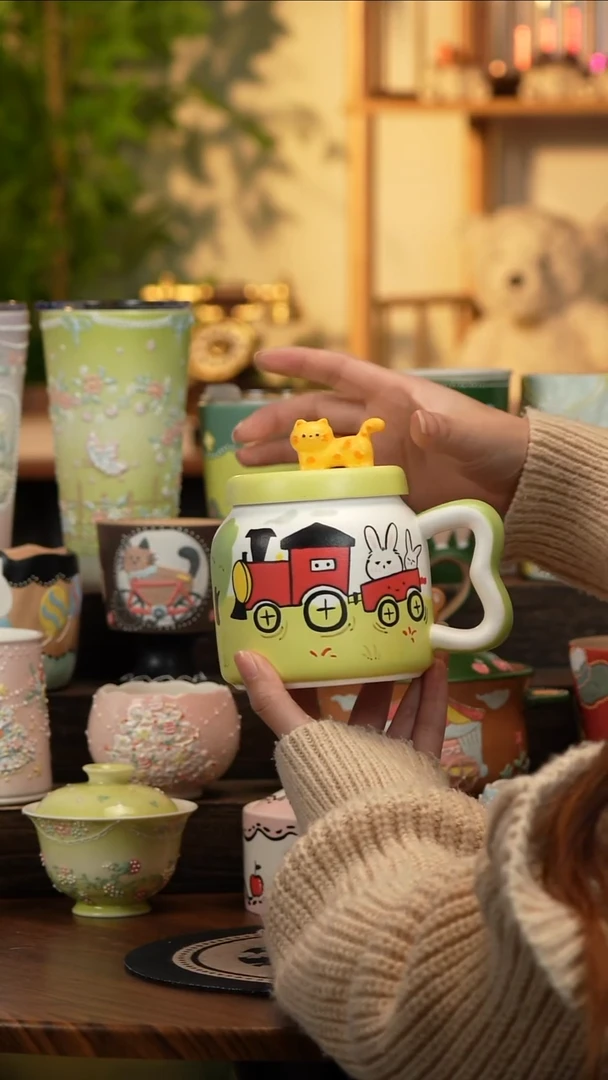 瓷片瓷A133景德镇原创手工陶瓷