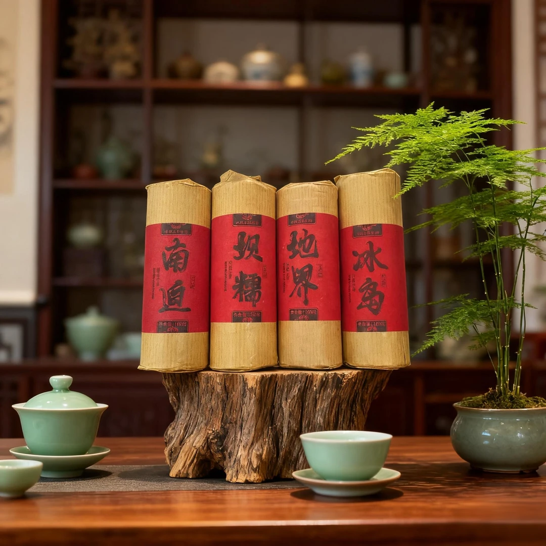 普洱茶生茶冰岛4寨精选古树纯料好茶160gGY