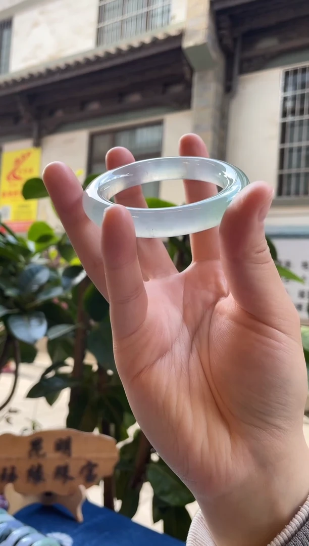 未镶嵌手镯翡翠54圆条