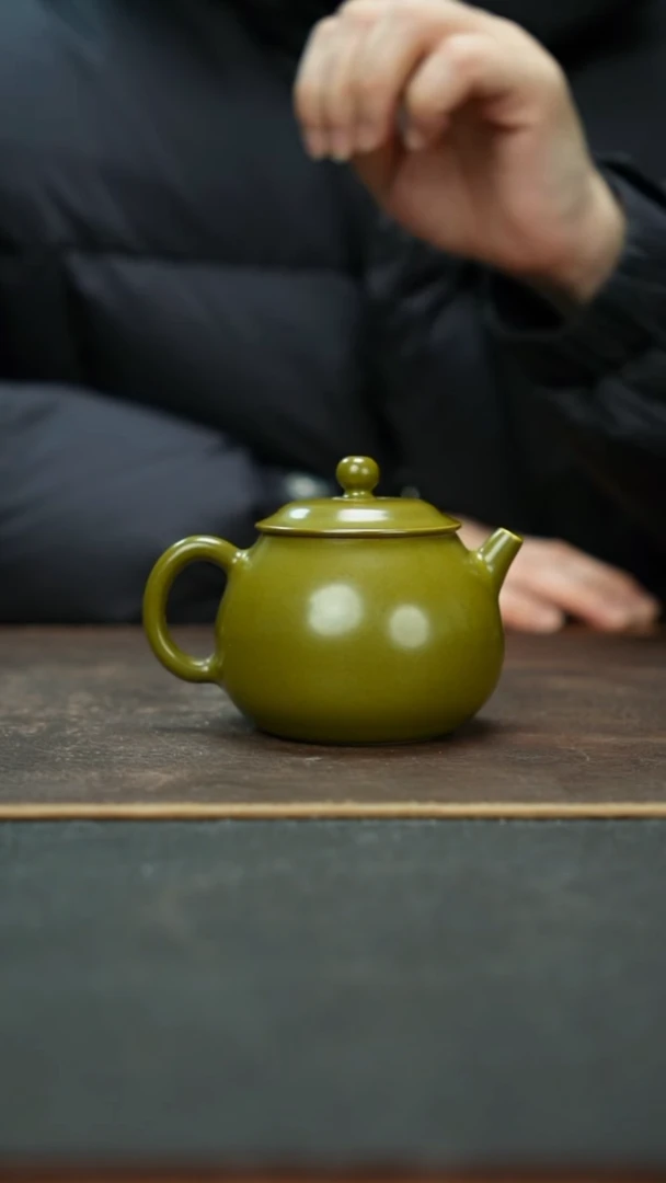 杯景德镇茶叶末西施壶