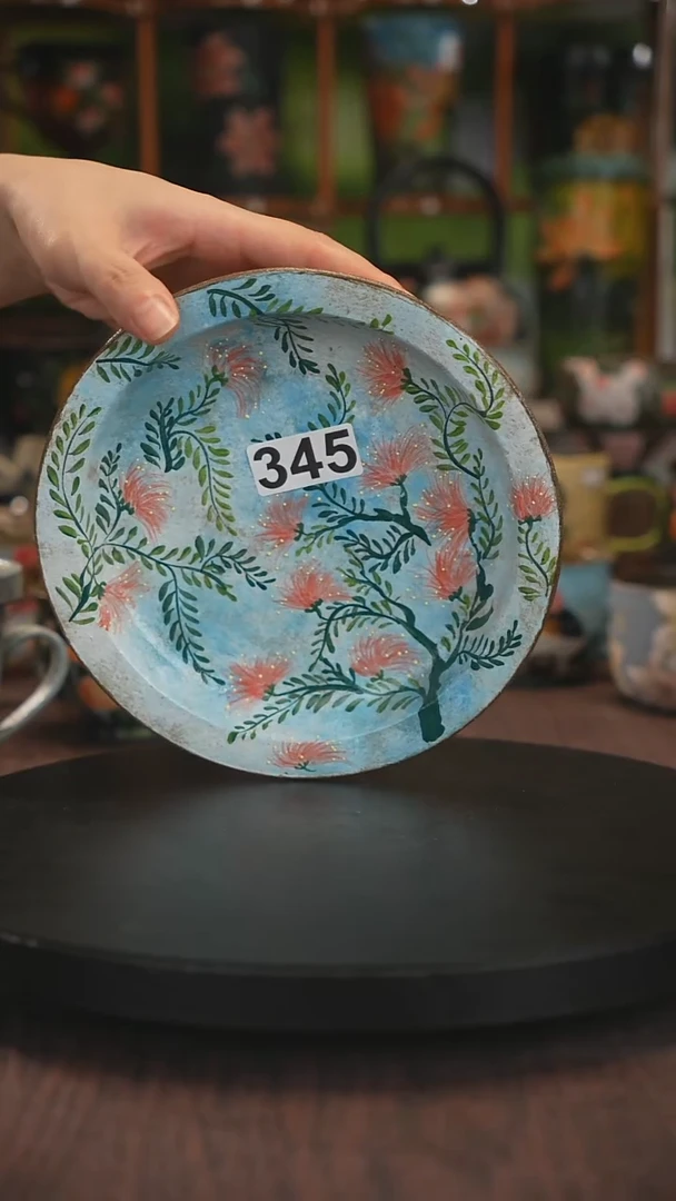 紫砂油画手绘釉下彩345