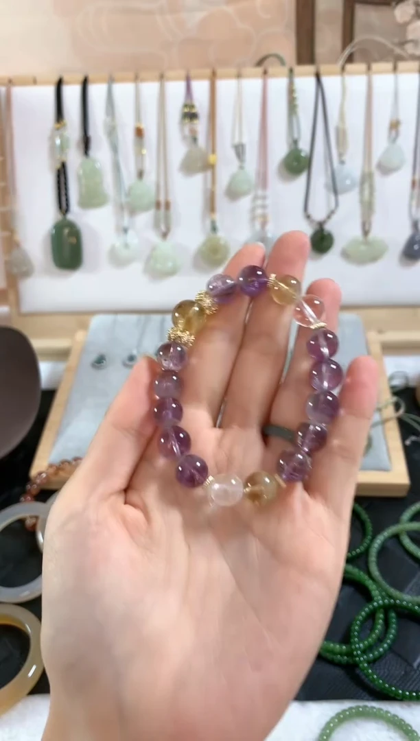 水晶手链未镶嵌手串4