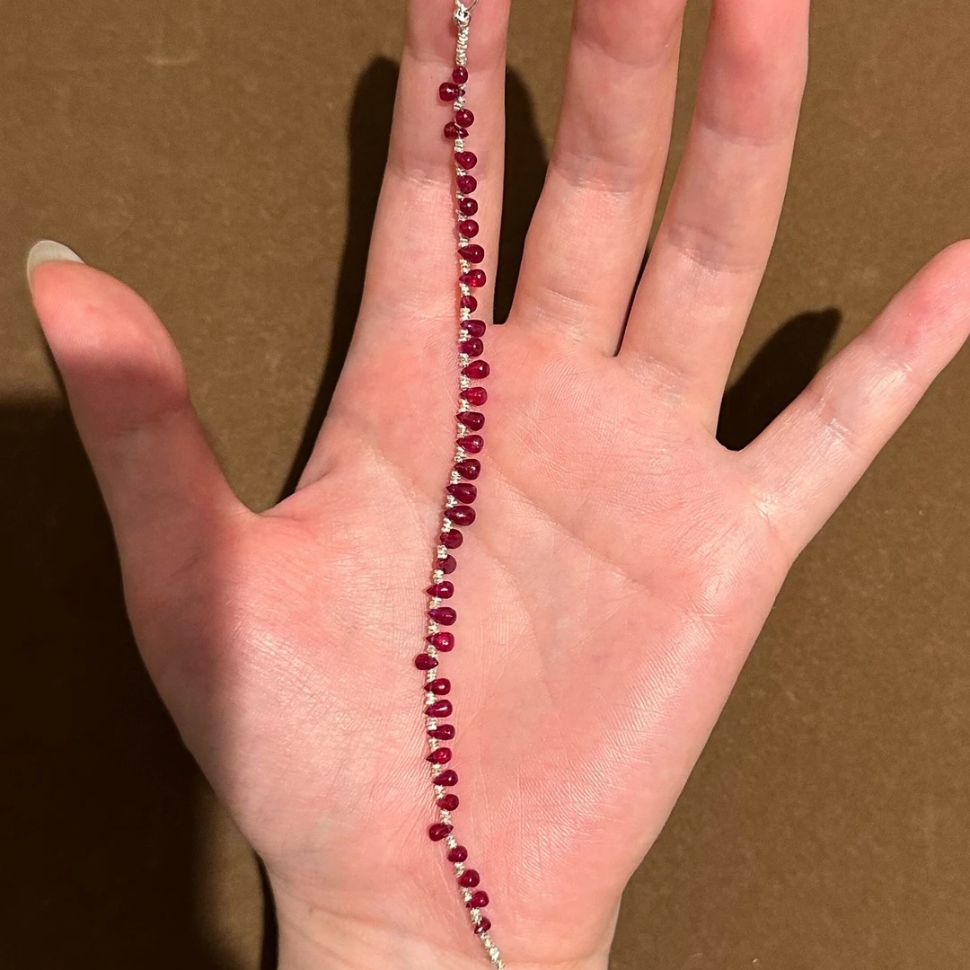 卡柒 铜合金手链 新中式复古水滴手链轻奢小众设计高级感叠戴手饰