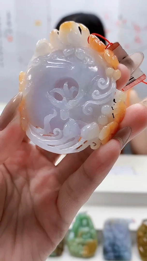 未镶嵌定制翡翠4852lr-毛货挂件62