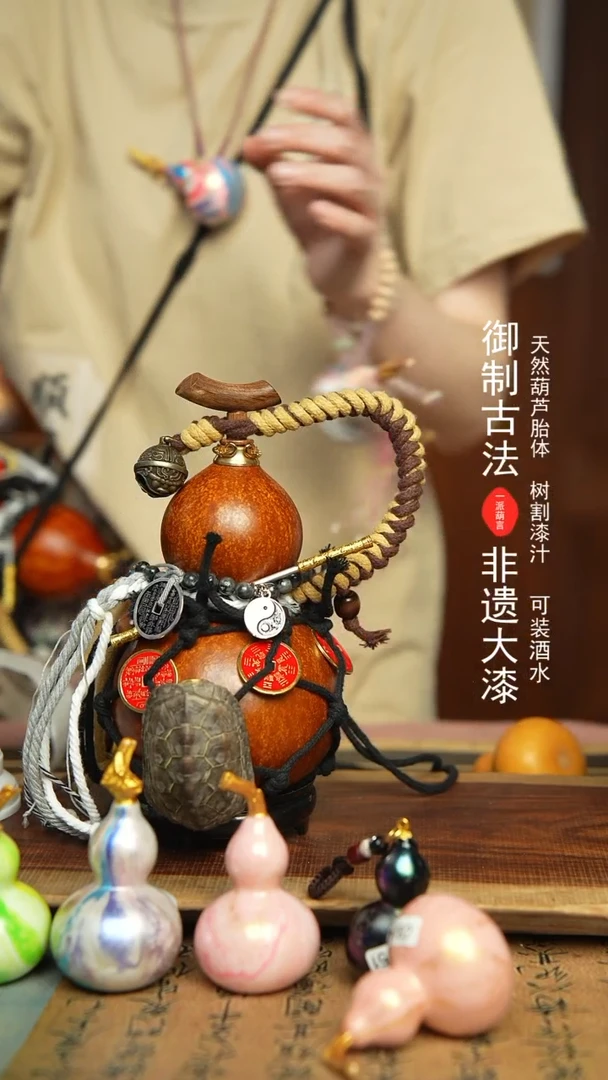 192号500ml左右非遗大漆酒葫芦
